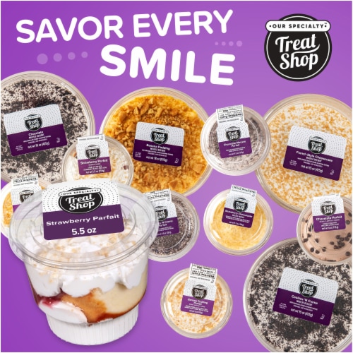 Our Specialty Treat Shop™ Strawberry Parfait Cup, Single Serve Dessert Perspective: right