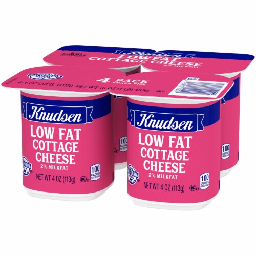 Knudsen On the Go Low Fat Cottage Cheese Snack Pack Perspective: right