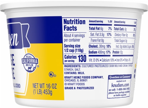 Knudsen Small Curd Cottage Cheese Perspective: right