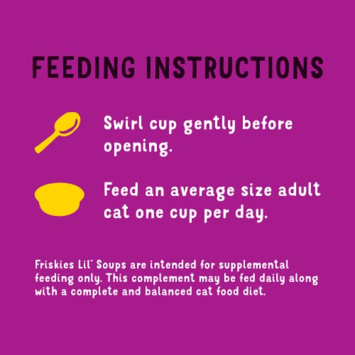 Purina Friskies Lil' Soups Natural Wet Cat Food Lickable Cat Treats With Shrimp in Chicken Broth Perspective: right