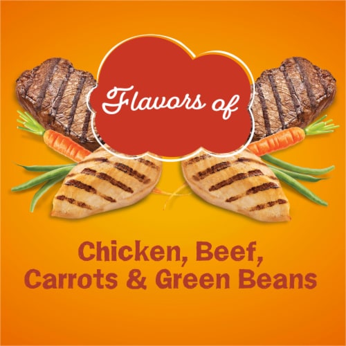 Purina Friskies Tender & Crunchy Combo Adult Dry Cat Food Chicken, Beef Flavors Perspective: right