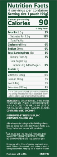 Outshine® Strawberry Coconut Yogurt Smoothie Pouch Perspective: right