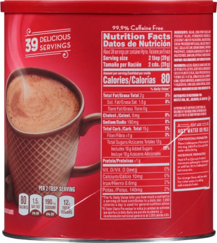 Nestle® Rich Milk Chocolate Hot Chocolate Cocoa Mix Perspective: right