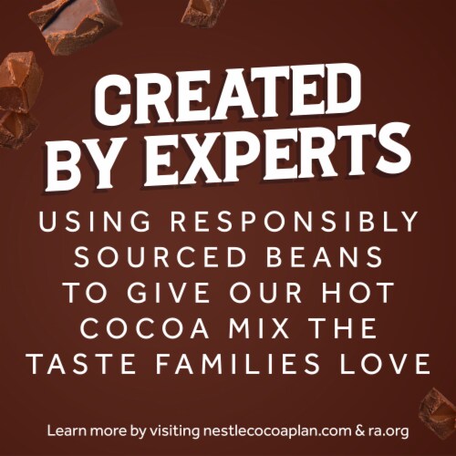Nestle Hot Cocoa Rich Milk Chocolate Flavored Mix Powder Canister Perspective: right