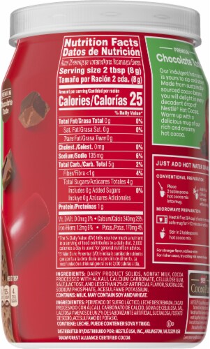 Nestle® Fat Free Rich Milk Chocolate Hot Cocoa Mix Perspective: right