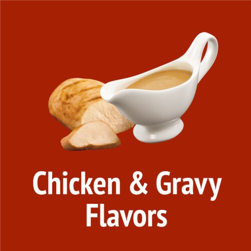 Friskies Party Mix Gravylicious Chicken & Gravy Flavors Cat Treats Perspective: right