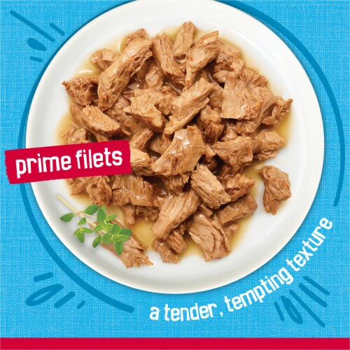 Purina Friskies Prime Filets Wet Cat Food in Sauce Ocean Whitefish & Tuna Perspective: right