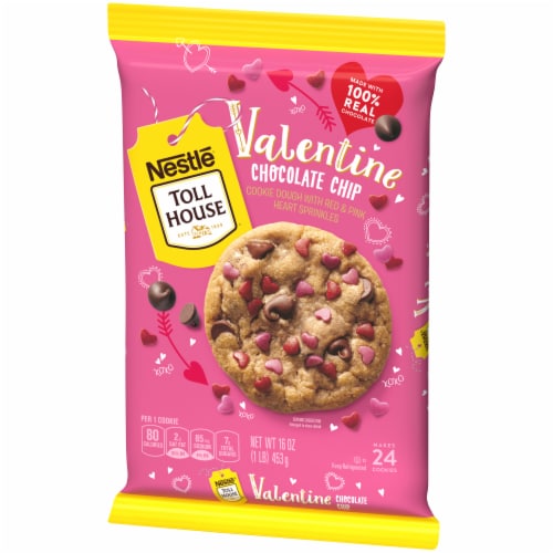 Nestle® Toll House® Valentine Chocolate Chip Cookie Dough Perspective: right