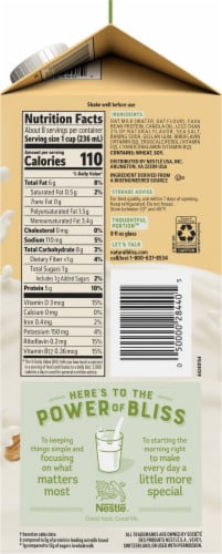Natural Bliss Unsweetened Oat Milk Perspective: right