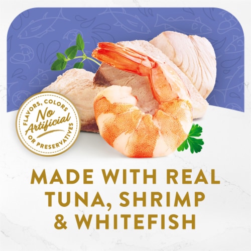 Fancy Feast® Classic Broths with Tuna Shrimp & Whitefish Wet Cat Food Pouch Perspective: right