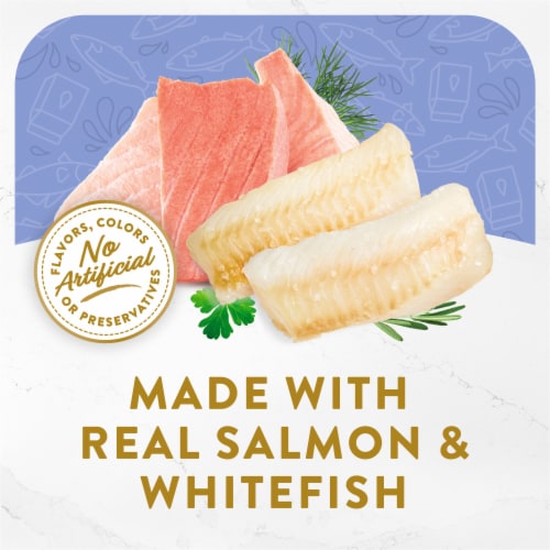 Purina Fancy Feast Broths Wet Cat Food Complement Creamy Wild Salmon & Whitefish Perspective: right