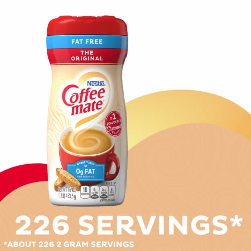 Nestle® Coffee Mate® Fat Free Original Powdered Coffee Creamer Perspective: right