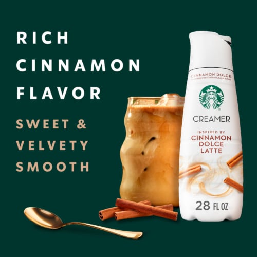 Starbucks Cinnamon Dolce Flavored Coffee Creamer Inspired by Cinnamon Dolce Latte Perspective: right