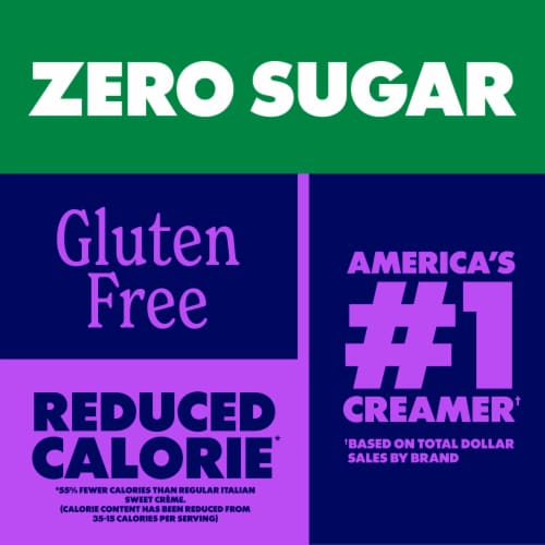Coffee Mate® Zero Sugar Italian Sweet Creme Liquid Coffee Creamer Perspective: right
