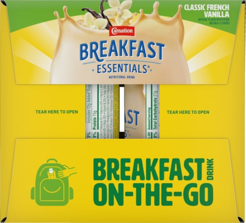Carnation Breakfast Essentials Classic French Vanilla Nutritional Drink Perspective: right