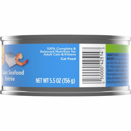 Friskies Pate Classic Seafood Entree Wet Cat Food Perspective: right