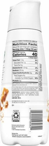 Starbucks Toffeenut Flavored Liquid Coffee Creamer Perspective: right