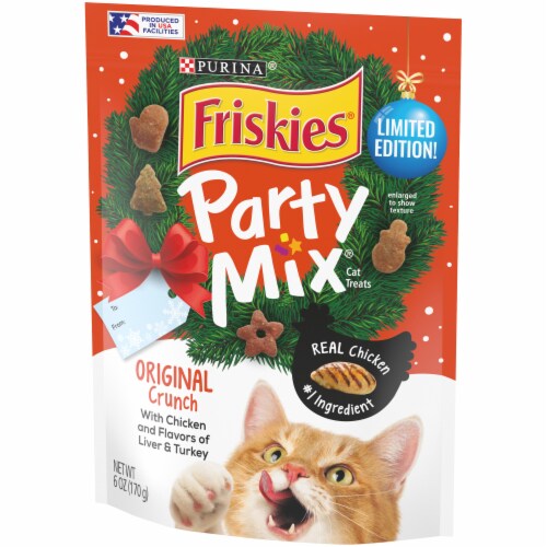 Purina Friskies Party Mix Original Crunch Cat Treats 6 oz Foods Co