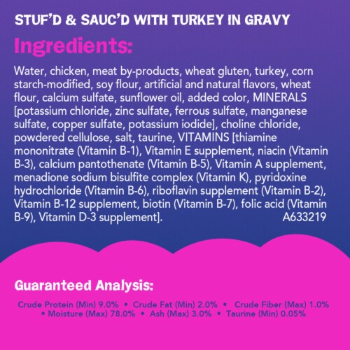 Friskies® Stuf'd & Sauc'd™ Turkey & Gravy Wet Cat Food Perspective: right
