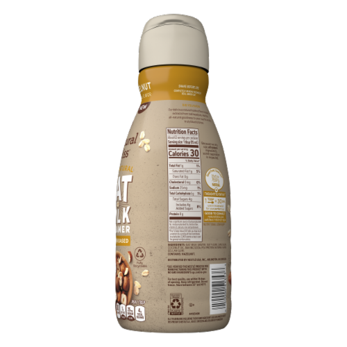 Coffeemate® Natural Bliss® Hazelnut Oat Milk Coffee Creamer Perspective: right