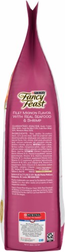 Fancy Feast Filet Mignon Flavor with Real Seafood & Shrimp Dry Cat Food Perspective: right