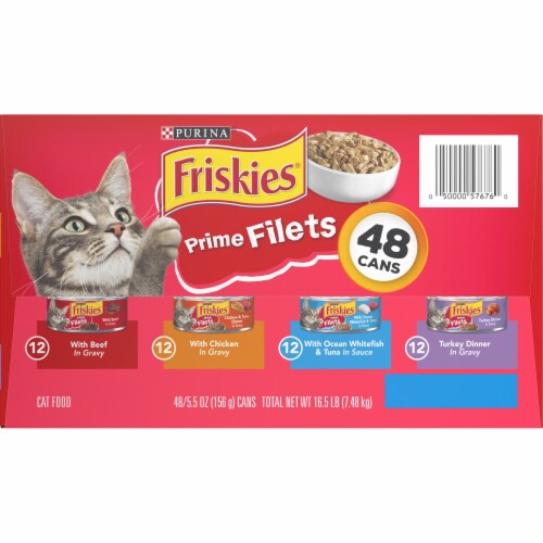 Purina® Friskies® Prime Filets Wet Cat Food Perspective: right