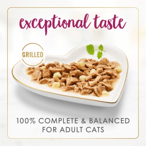 Purina Fancy Feast Delights Wet Cat Food Grilled Chicken & Cheddar Cheese Feast in Gravy Perspective: right