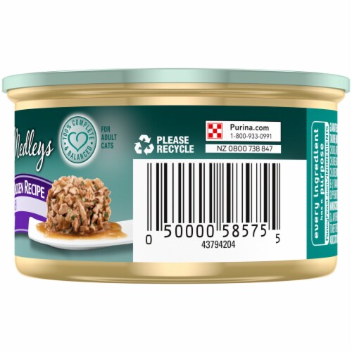 Fancy Feast Medleys Turkey & White Meat Chicken Recipe Wet Cat Food Perspective: right
