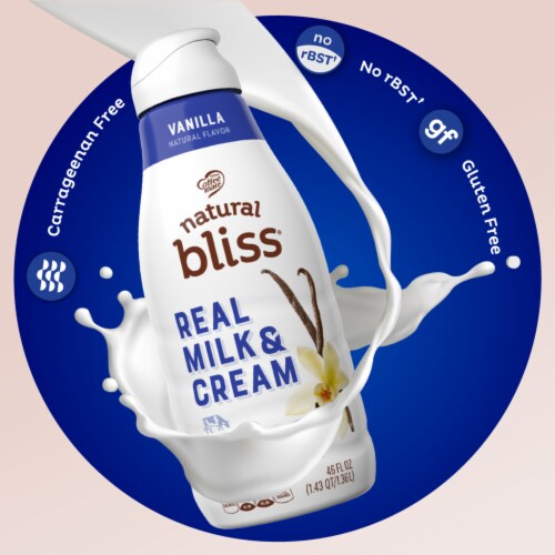 Natural Bliss Vanilla Liquid Coffee Creamer Perspective: right