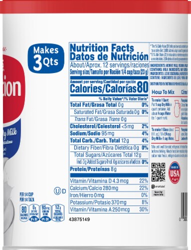 Nestle Carnation Instant Non-Fat Dry Milk Perspective: right