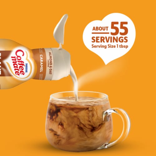 Coffee Mate® Caramel Almond Milk & Oat Milk Non Dairy Coffee Creamer Perspective: right