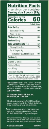 Outshine Fruit & Yogurt Vanilla Pear Smoothie Pouch Perspective: right
