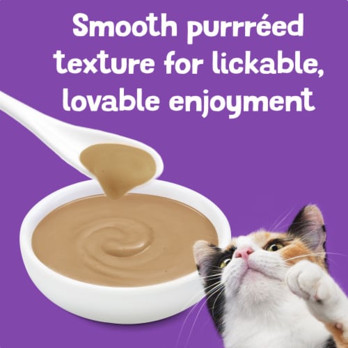 Friskies Wet Pureed Cat Food Topper, Lil' Shakes With Flavorful Turkey Lickable Cat Treats Perspective: right