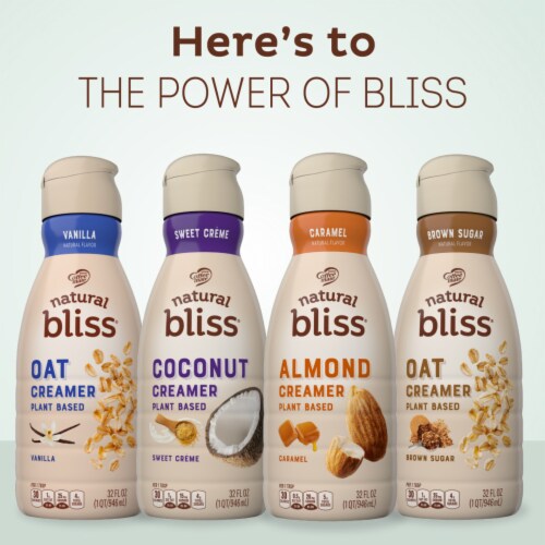 Coffee mate Natural Bliss Plant Based Sweet Cream Flavored Coconut Creamer Liquid Perspective: right
