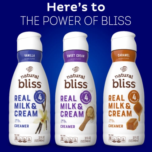 Coffee mate Natural Bliss Vanilla All Natural Liquid Coffee Creamer Perspective: right