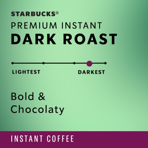 Starbucks Dark Roast Premium Instant Coffee Perspective: right