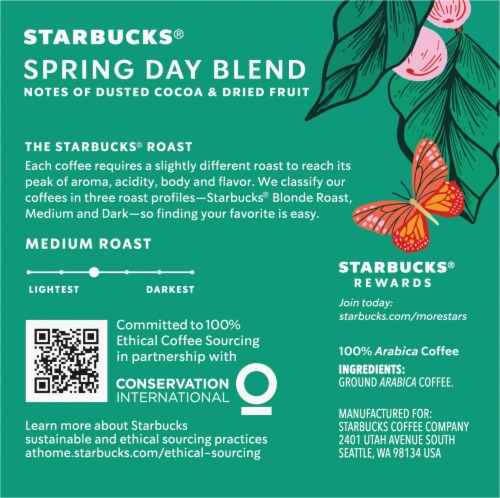 Starbucks® Spring Day Blend Medium Roast K-Cup Coffee Pods Perspective: right