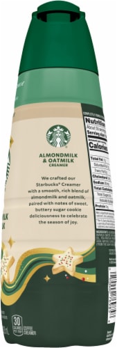 Starbucks Almond & Oat Milk Sugar Cookie Coffee Creamer Perspective: right