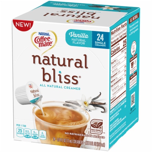 Coffee-mate Natural Bliss Vanilla Coffee Creamer Tubs Perspective: right