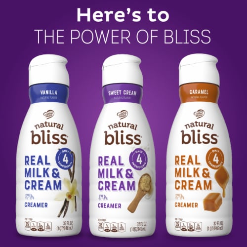 Coffee mate® Natural Bliss® Sweet Cream All Natural Liquid Coffee Creamer Perspective: right