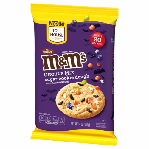 Nestle® Toll House® M&M'S® Ghoul's Mix Halloween Sugar Cookie Dough Perspective: right