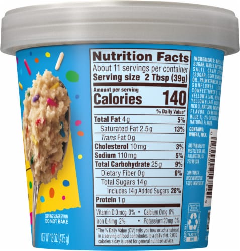 Nestle® Toll House® Funfetti Edible Cookie Dough with Sprinkles Perspective: right