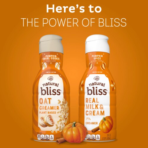 natural bliss Pumpkin Spice Flavored Coffee Creamer Dairy Coffee Creamer 28 fl oz Perspective: right