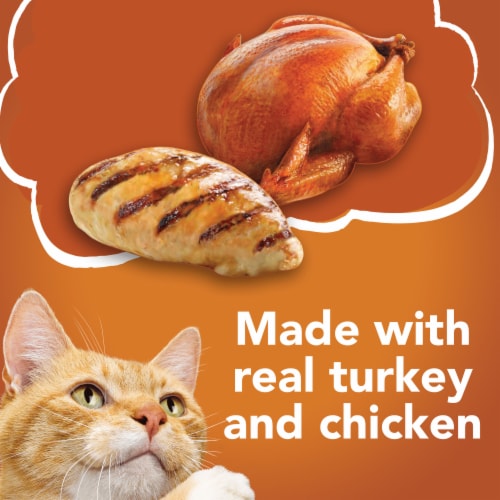 Friskies TurChicken Wet Cat Food Variety Pack Extra Gravy Chunky, Meaty Bits & Shreds Perspective: right