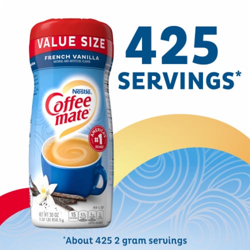 Nestle Coffee Mate French Vanilla Powdered Coffee Creamer Perspective: right