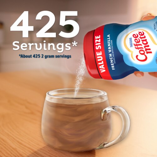 Coffee Mate French Vanilla Powder Coffee Creamer Perspective: right