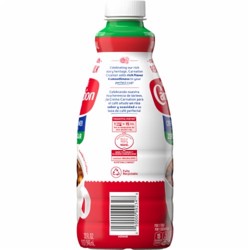 Nestle Carnation Sugar Free Original Coffee Creamer Perspective: right