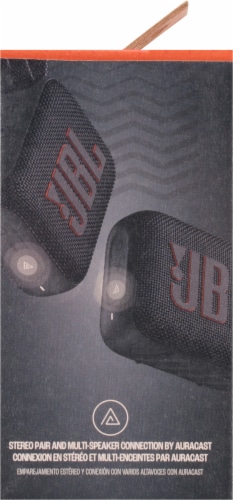JBL Go4 Waterproof Wireless Bluetooth Speaker - BLACK Perspective: right
