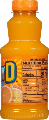 SUNNYD® Tangy Original Orange Juice Drink Perspective: right