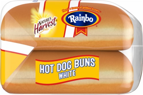 Rainbo Enriched White Hot Dog Buns Perspective: right